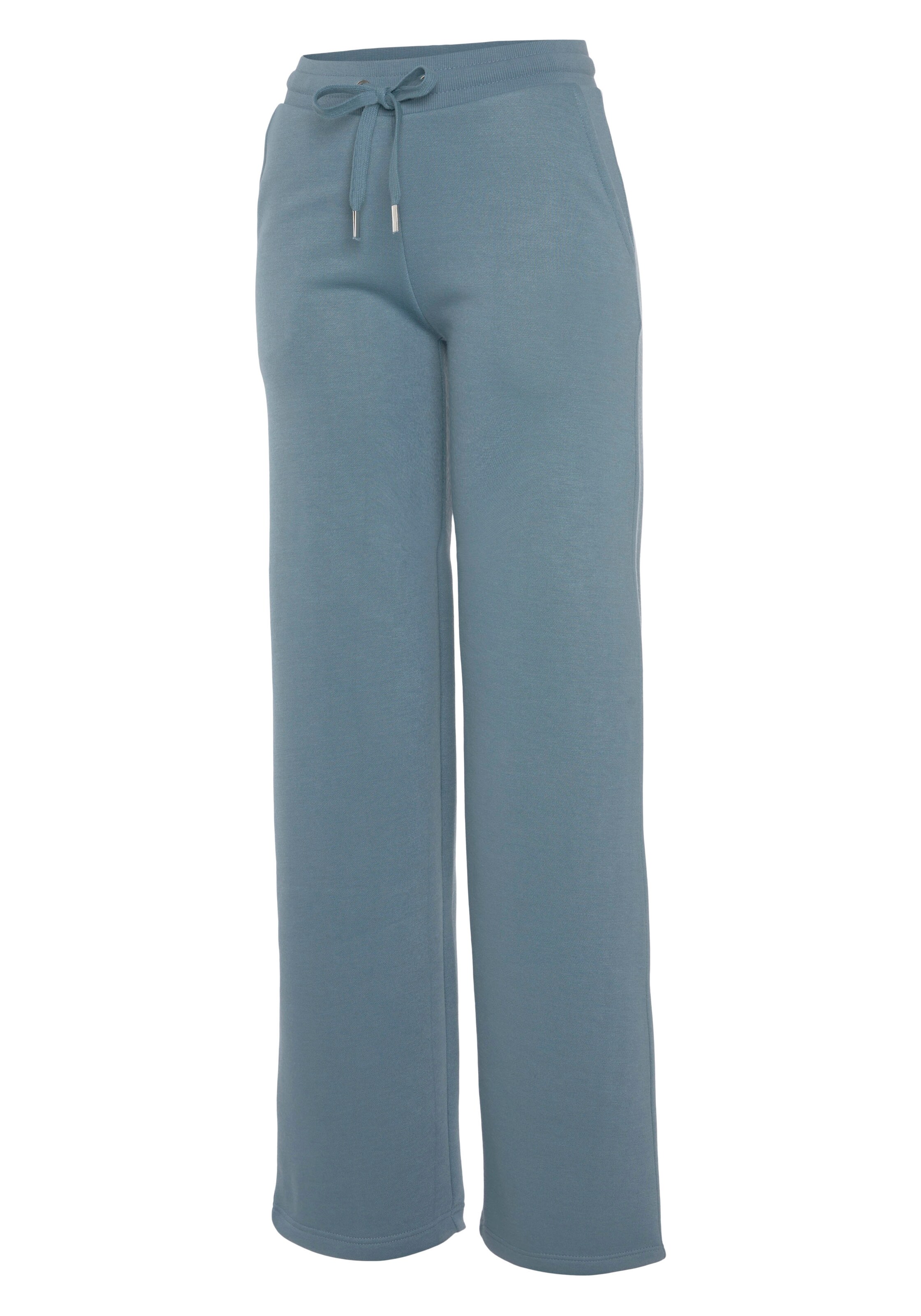 VIVANCE Szeroka nogawka Spodnie w kolorze niebieski