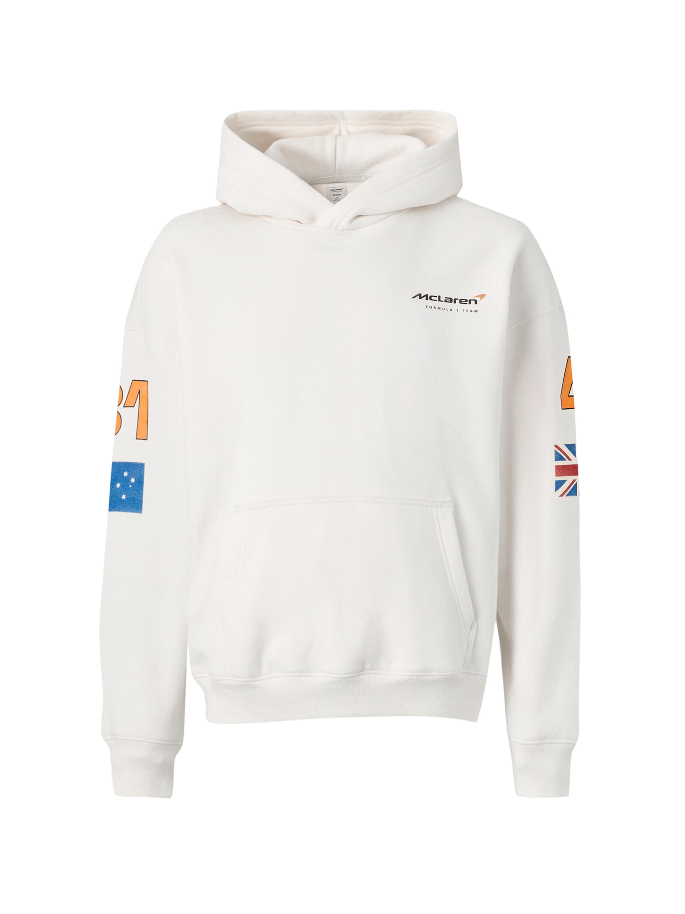 HOLLISTER Суичър 'F1 MCLAREN' в бежово: отпред