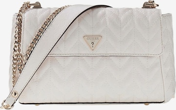 Borsa a spalla di GUESS in bianco: frontale