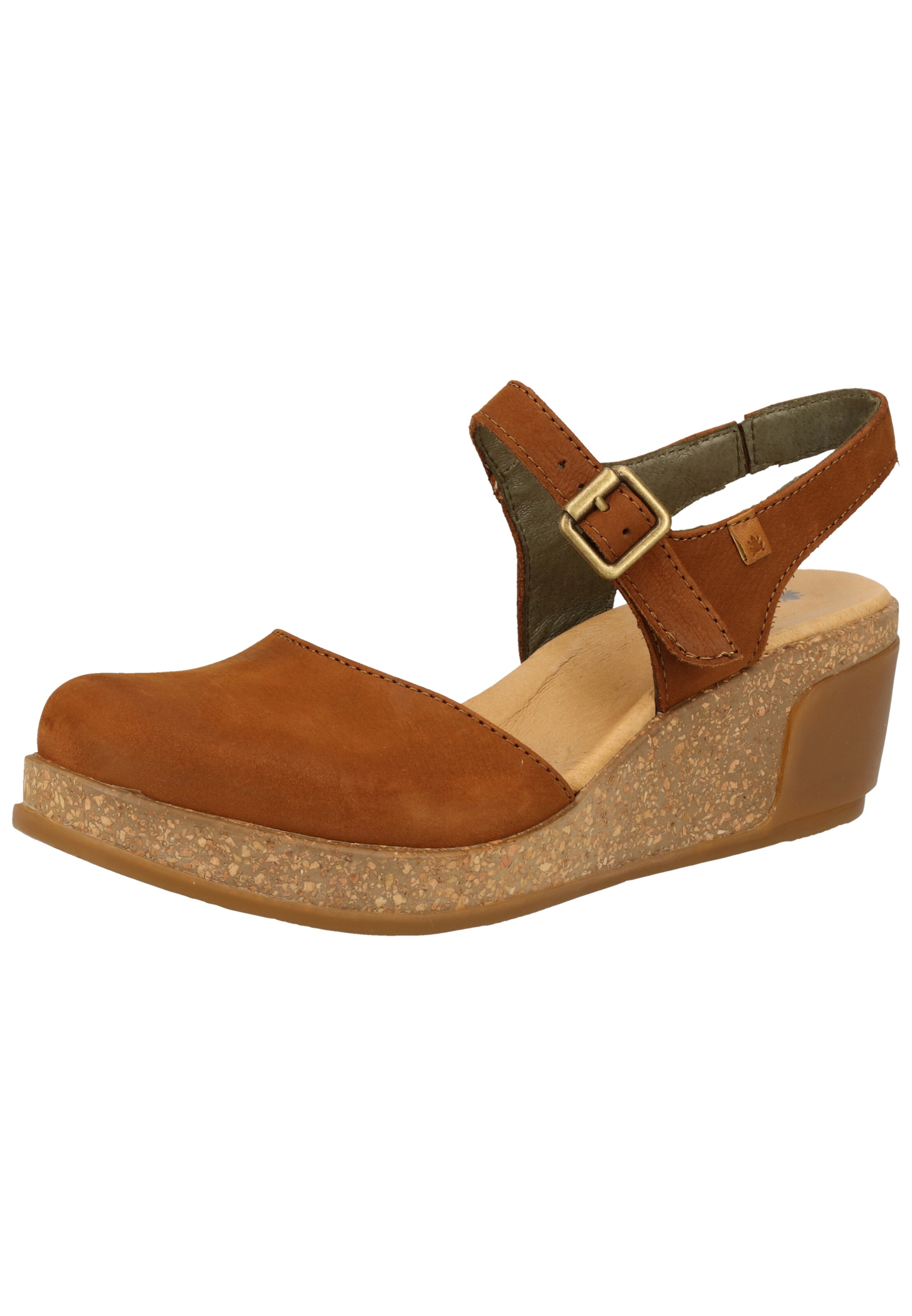 EL NATURALISTA - Sandálias com tiras em castanho: frente