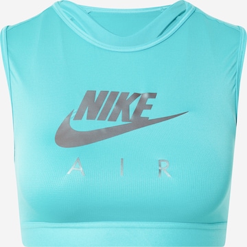 Sutien sport de la NIKE pe albastru: față