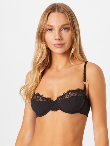 Stella McCartney Balconette Bra in Black: front