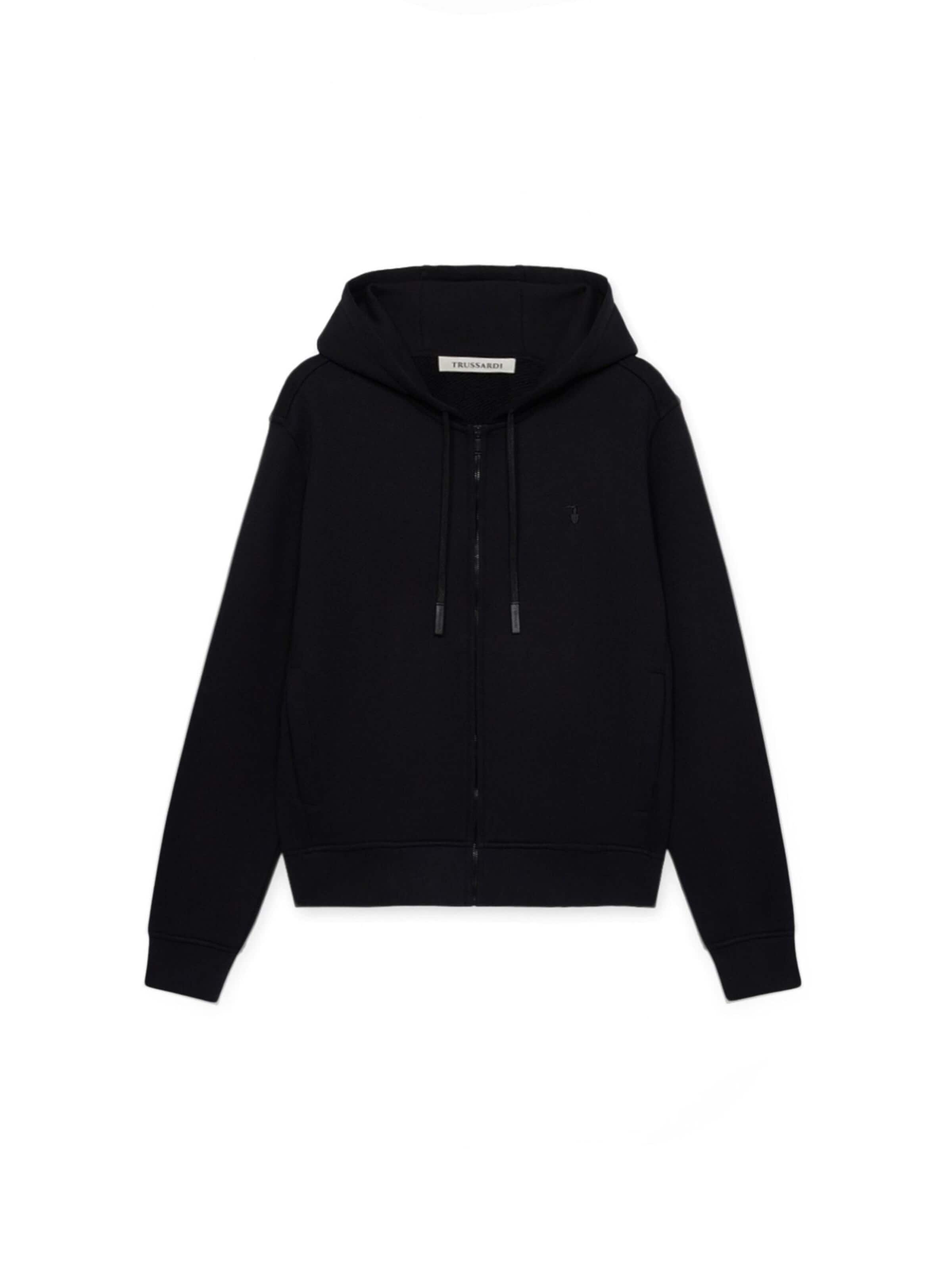 Veste de survêtement Trussardi en noir : devant