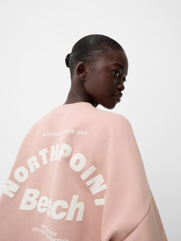 Bershka Bluzka sportowa w kolorze różowy
