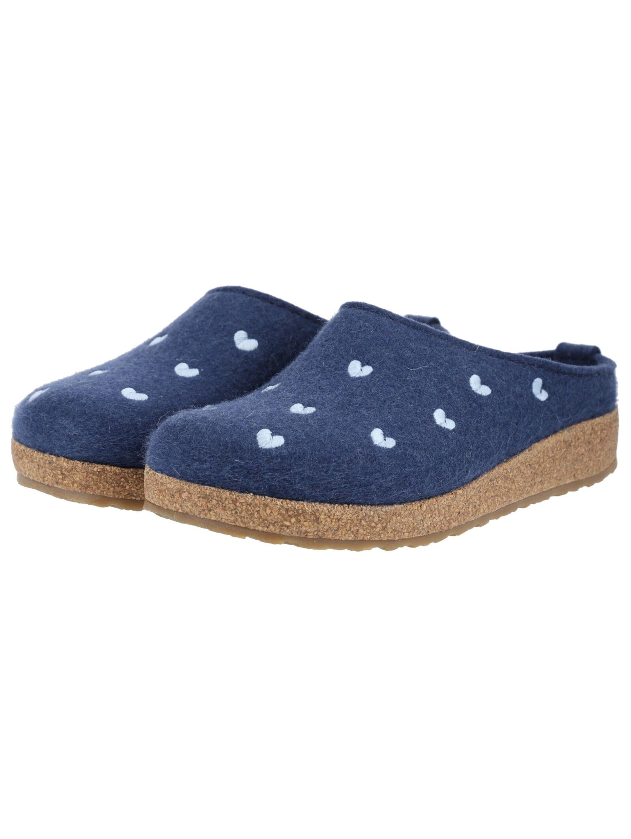Pantoufle HAFLINGER en bleu