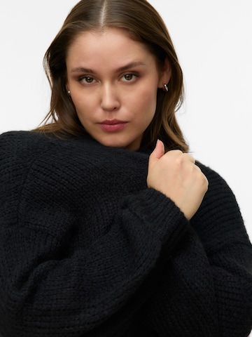 Vero Moda Curve Knit cardigan 'VMCMaybe' in Black