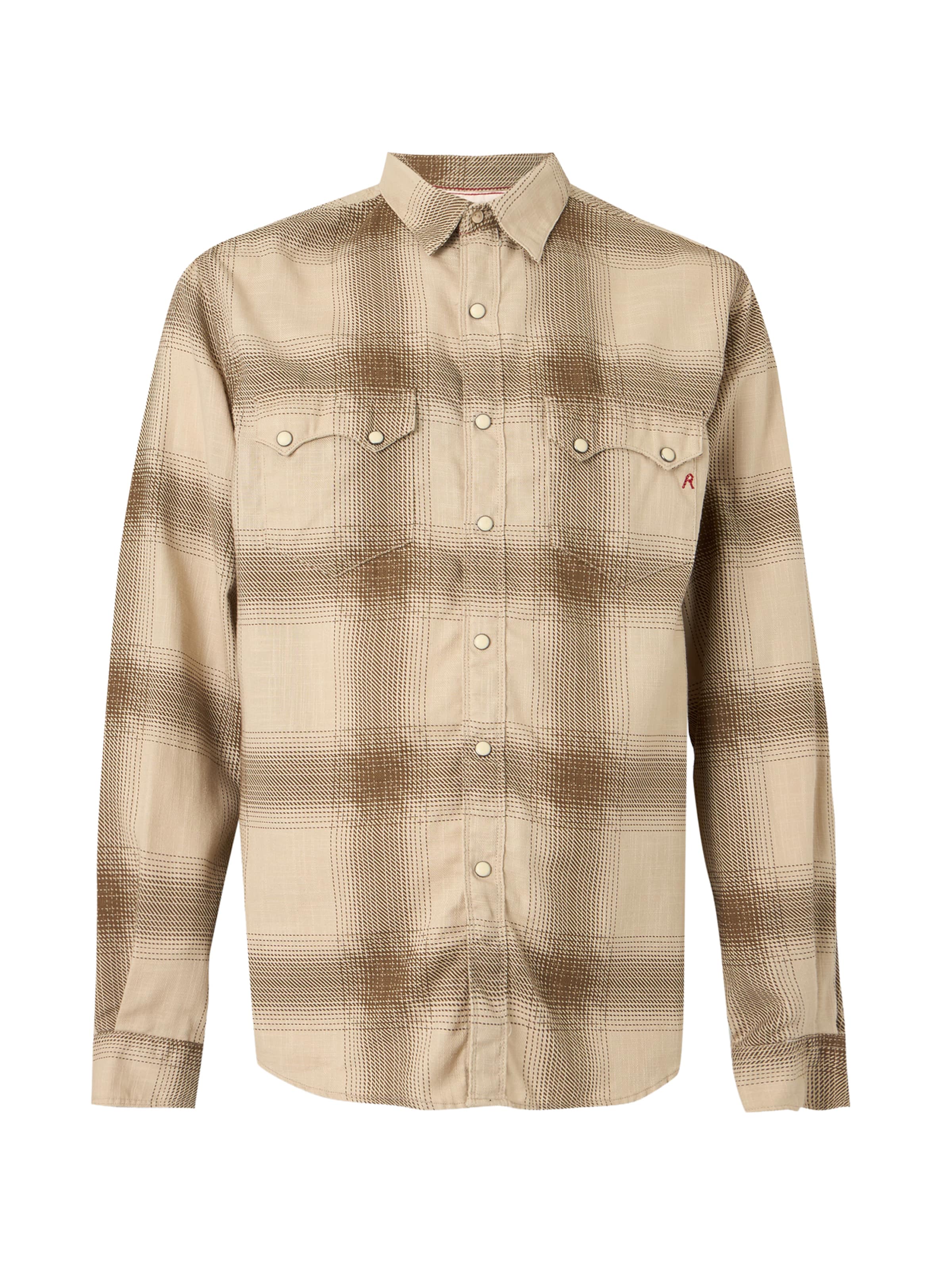 Regular fit Camicia di REPLAY in beige: frontale