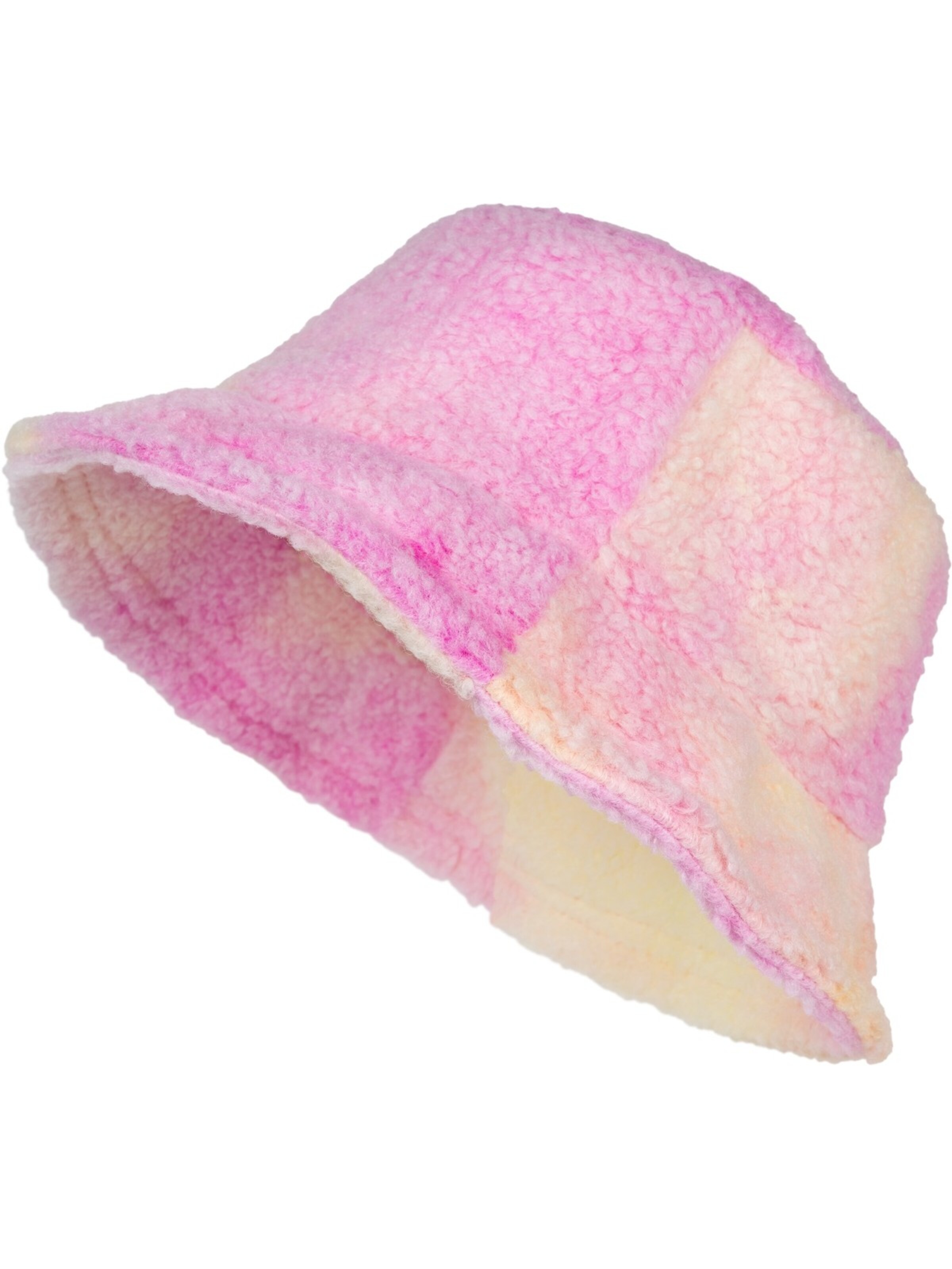 styleBREAKER Hut 'Teddyfell Fischerhut Ombré'‌‌‌‌‌‌‌‌‌‌ in Pink: Vorderseite