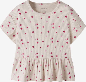 NAME IT - Camiseta en beige: frente