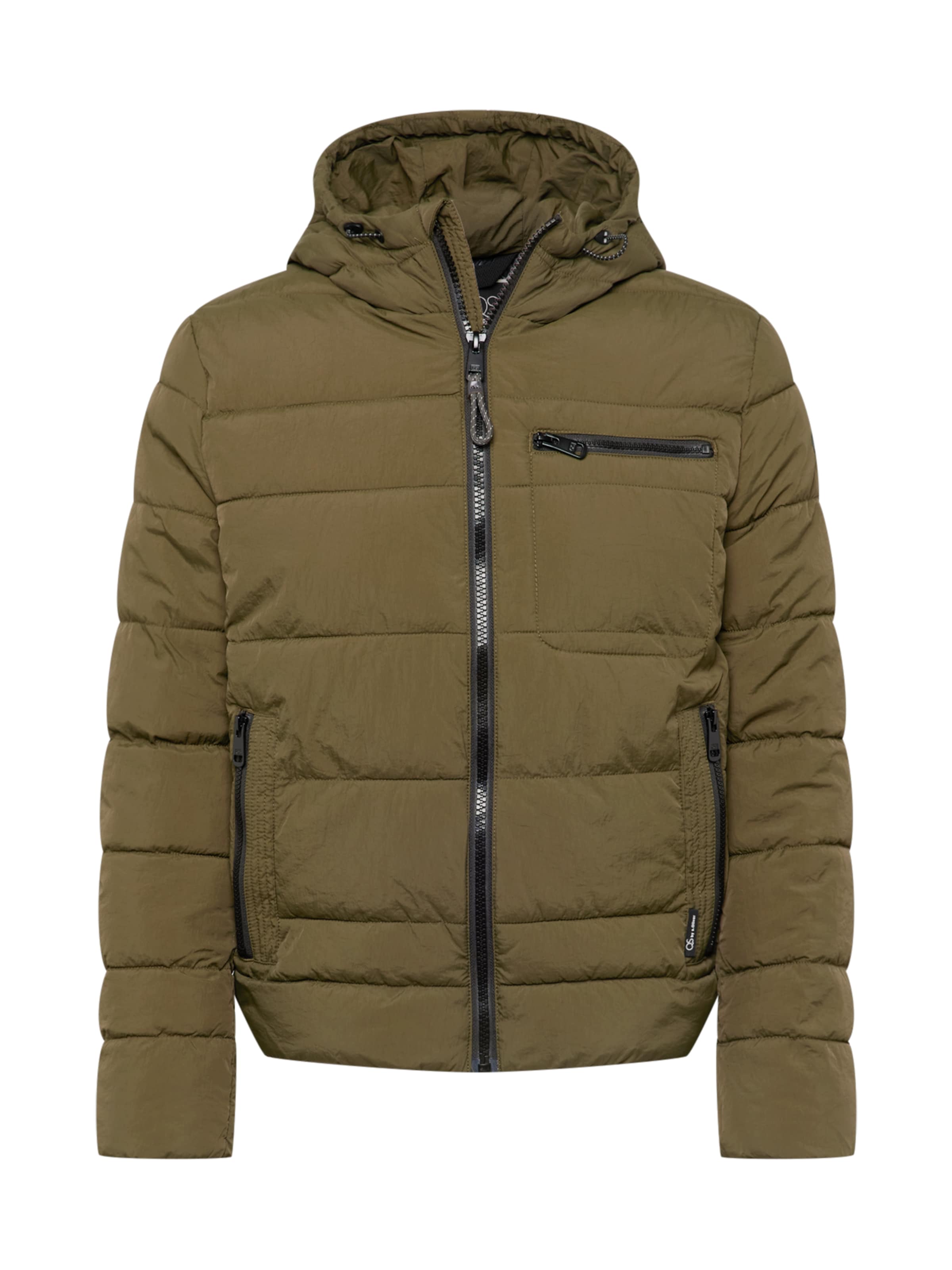 QS Winterjas in Groen: voorkant