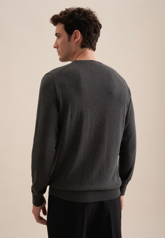 Pull-over 'Schwarze Rose' SEIDENSTICKER en gris