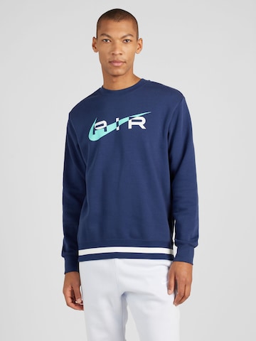 Nike Sportswear Bluzka sportowa 'AIR' w kolorze niebieski: przód