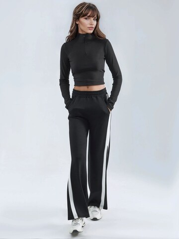 Wide leg Pantaloni di Hiccup in nero