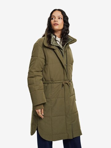 Manteau d’hiver ESPRIT en vert : devant