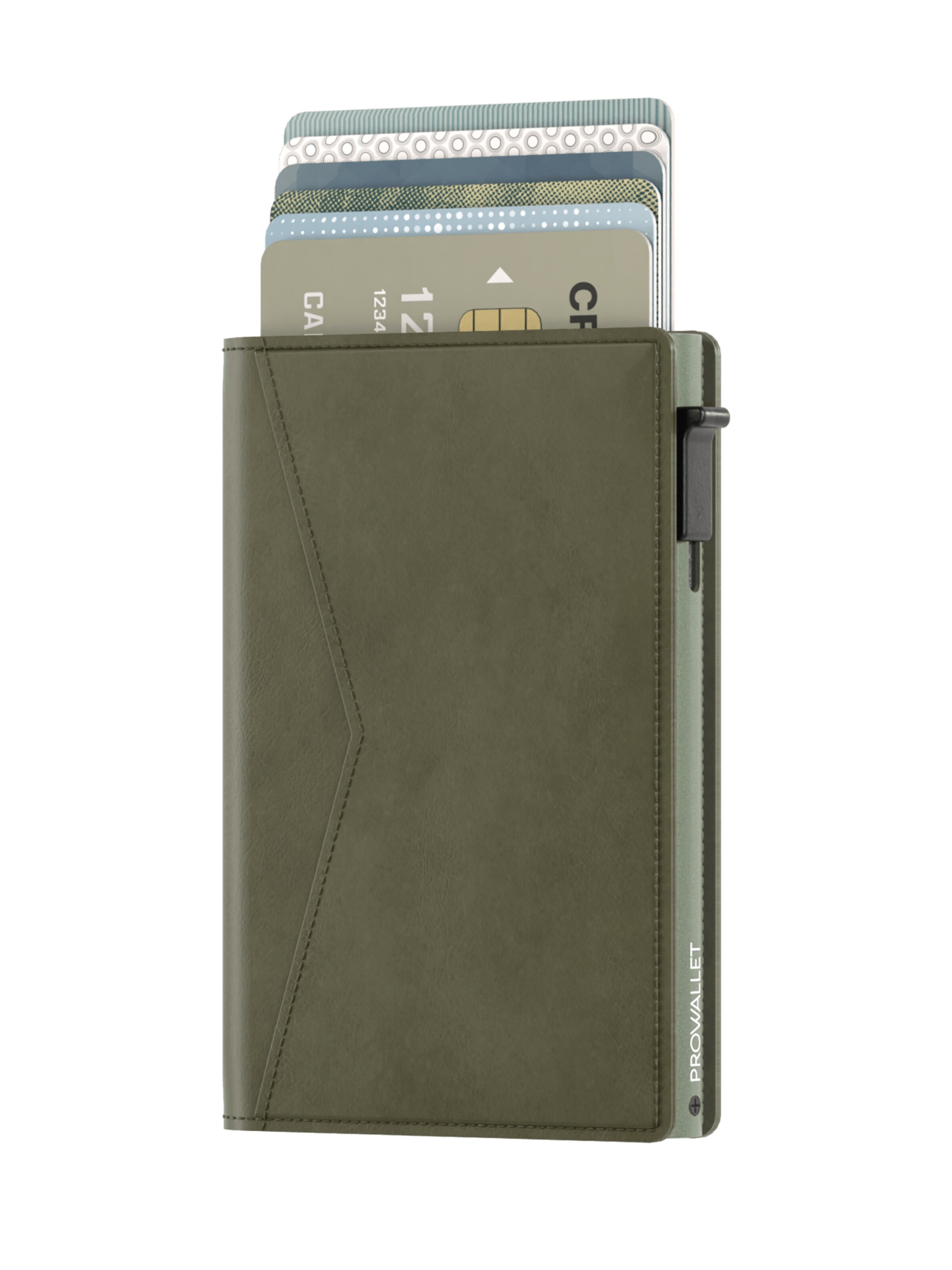Prowallet Wallet 'Pasjeshouder Slim' in Green: front