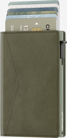Porte-monnaies 'Pasjeshouder Slim' Prowallet en vert : devant