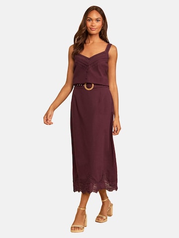 love & roses Skirt in Purple: front