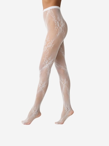 Collant 'PENTI Roses Netzstrumpfhose' di Penti in bianco