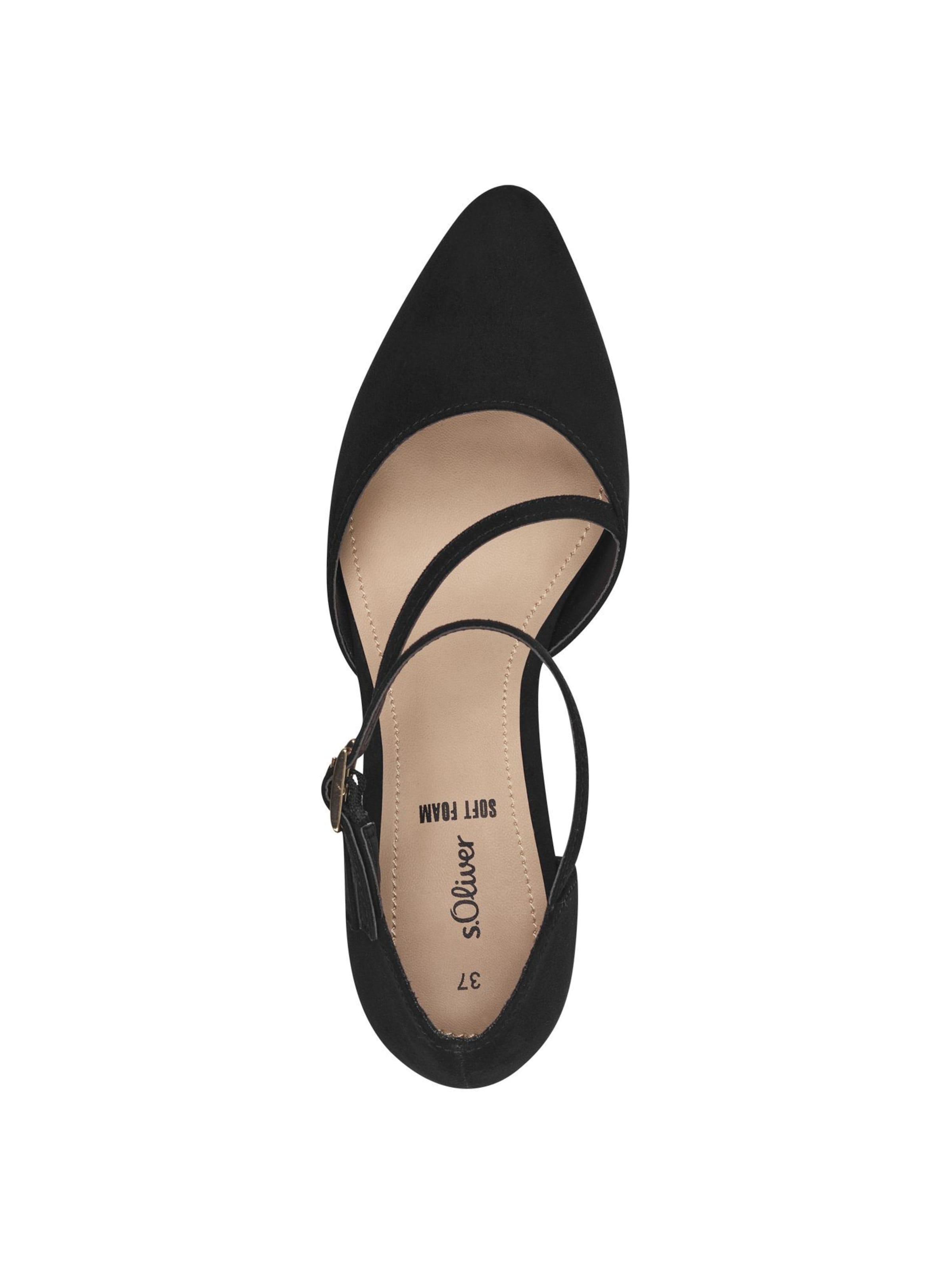 Décolleté sling di s.Oliver in nero