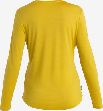 ICEBREAKER Performance Shirt 'Cool-Lite Sphere III' in Yellow