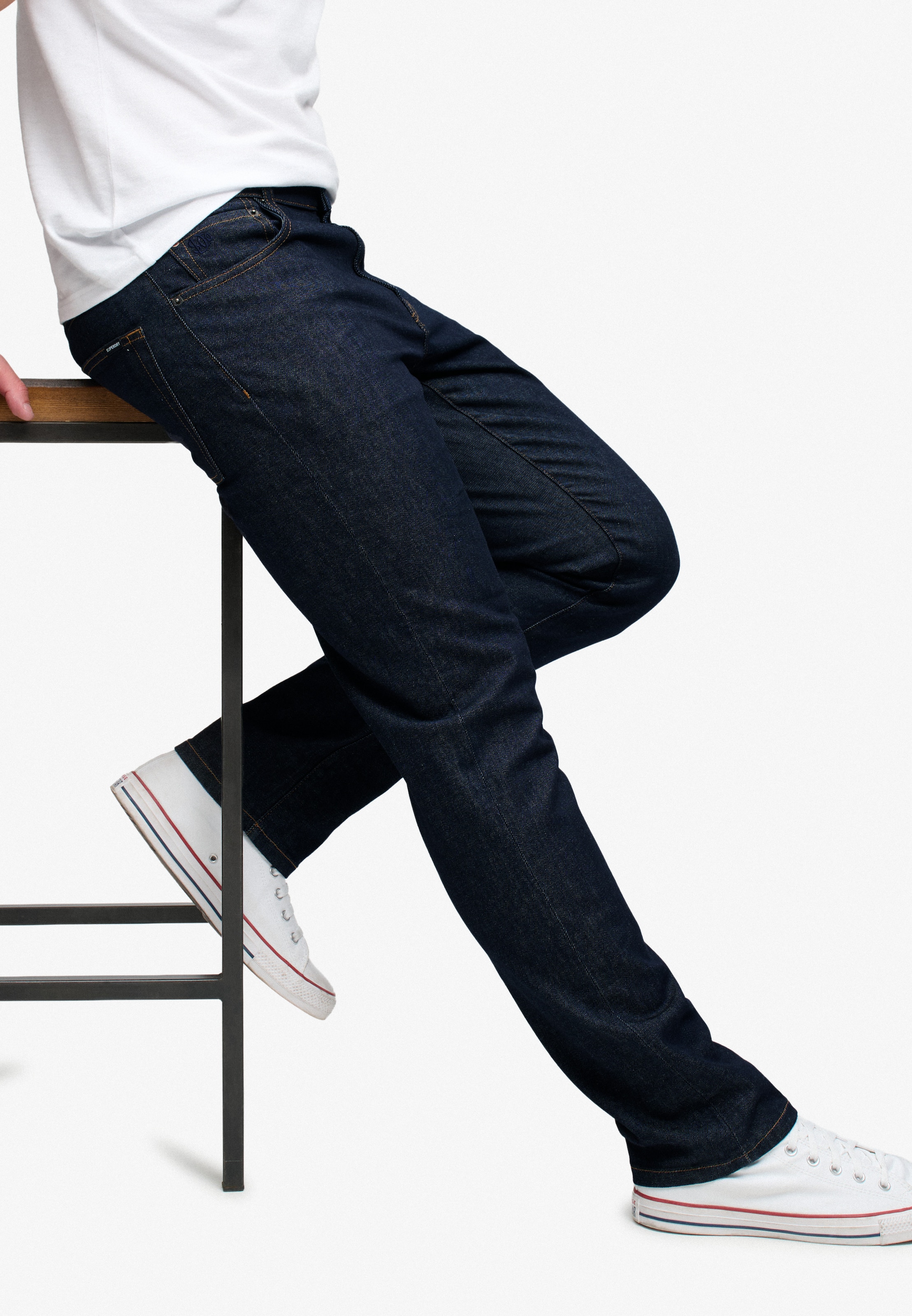 Superdry & Co Slimfit Jeans in Zwart