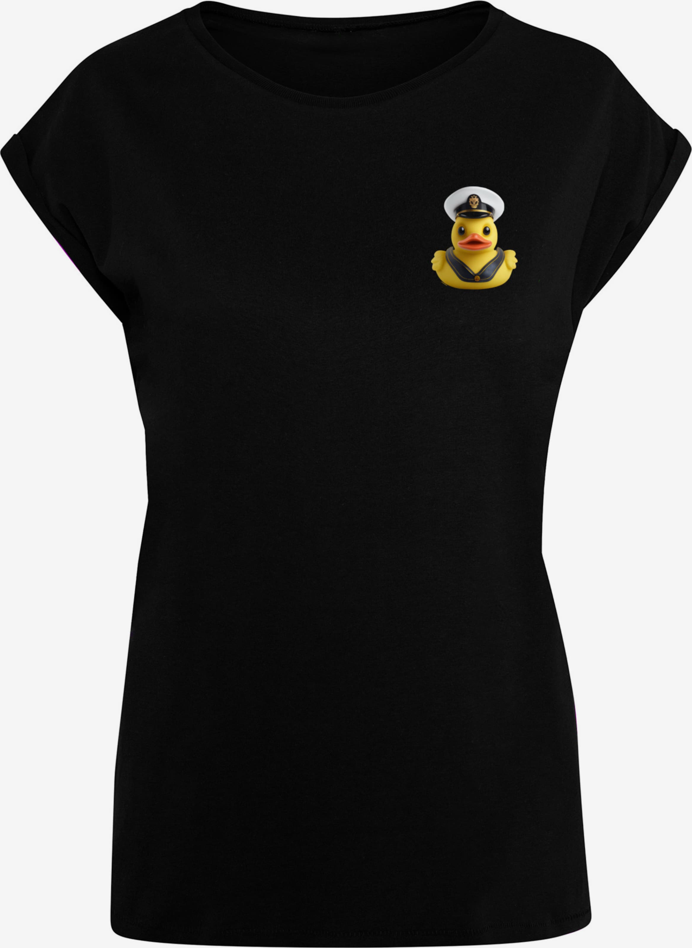 F4NT4STIC Shirt 'Rubber Duck Captain' in Black | ABOUT YOU