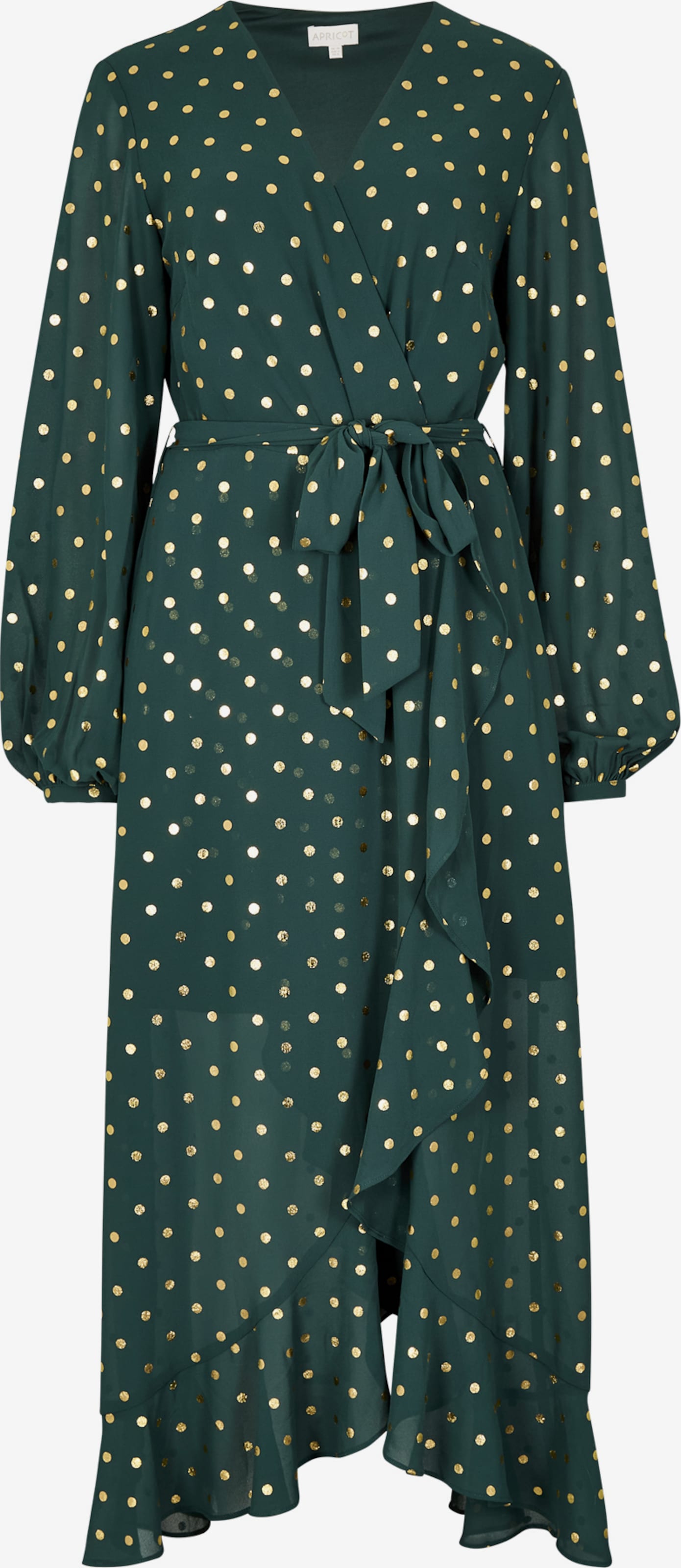 Women's Dresses Polka Dot Wrap Maxi Dress Apricot Dress In Green ABOUT YOU