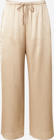 Abercrombie & FitchLoosefit Hlače - bež boja: prednji dio