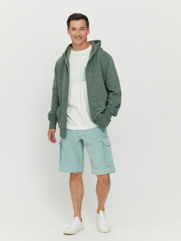 mazine Zip-Up Hoodie ' Burwood Zipper ' in Green