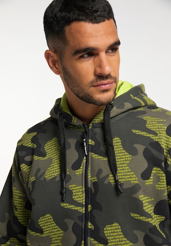 BRUNO BANANI Zip-Up Hoodie 'Murphy' in Green