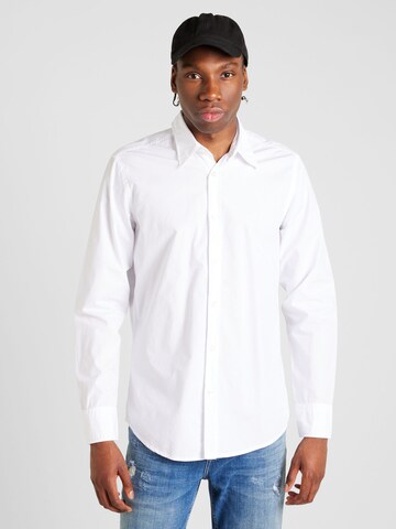 Coupe regular Chemise 'Relegant_6' BOSS en blanc : devant