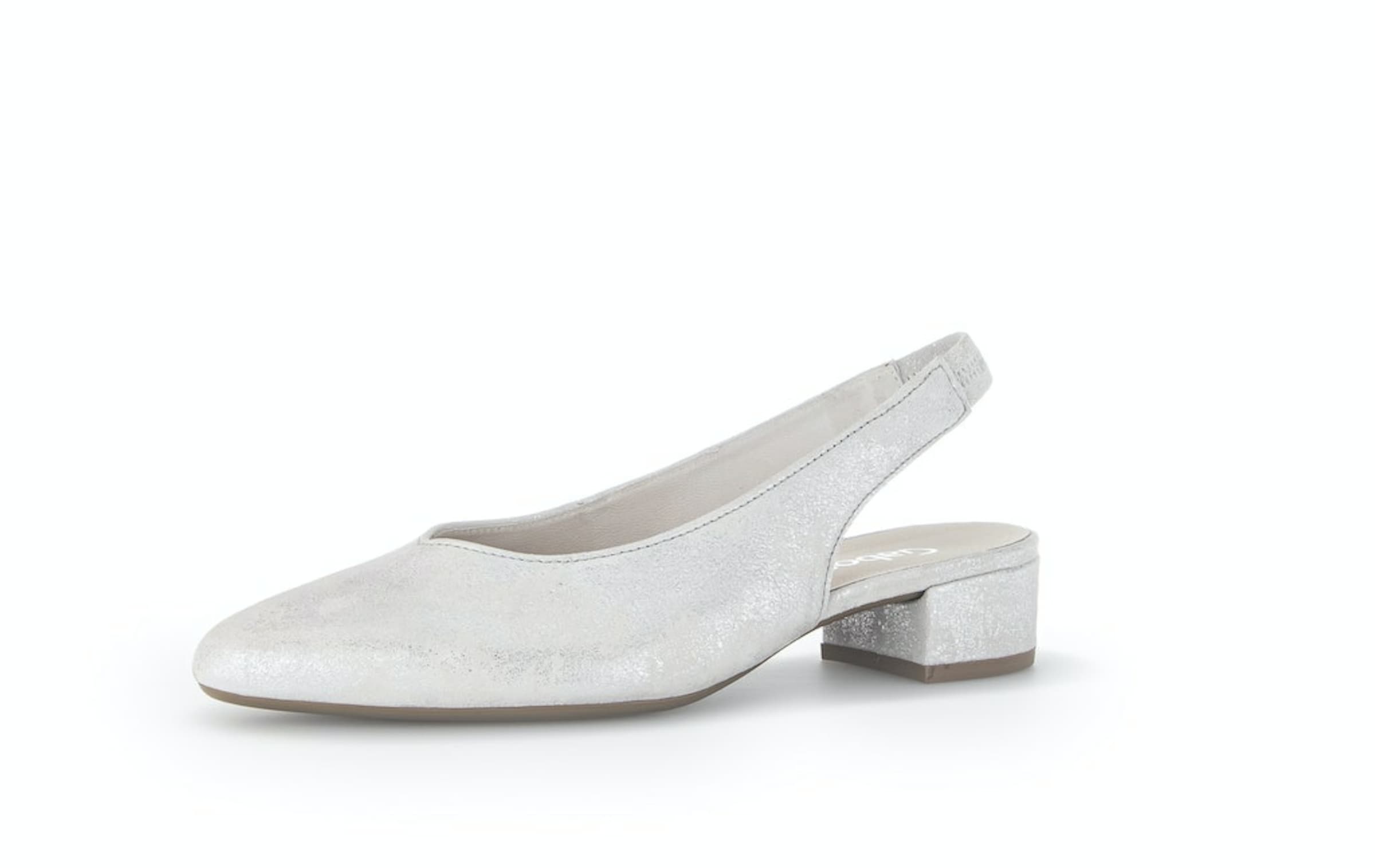 GABOR Slingpumps in Silber: Vorderseite