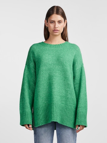 PIECES Sweater 'NANCY' in Green: front