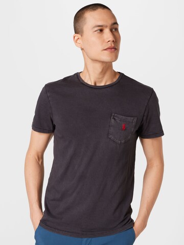 T-Shirt Polo Ralph Lauren en noir : devant