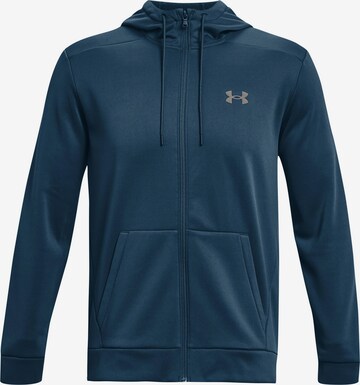 UNDER ARMOUR Trainingsjack in Blauw: voorkant