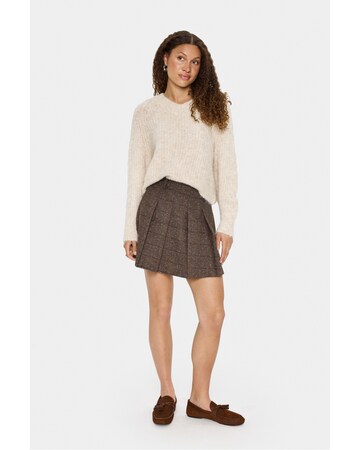 SAINT TROPEZ Pullover 'MandaSZ' in Beige