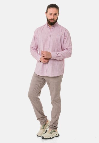 CIPO & BAXX Regular fit Button Up Shirt in Pink