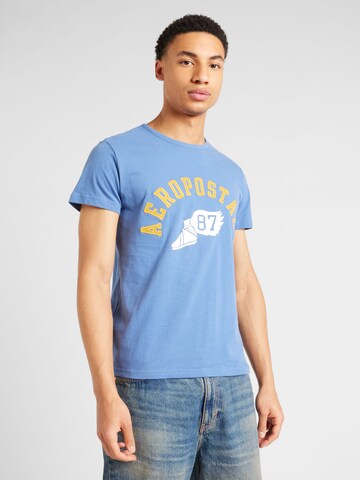 AÉROPOSTALE - Camiseta 'TRACK 87' en azul: frente