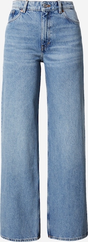 Monki Wide leg Jeans in Blauw: voorkant