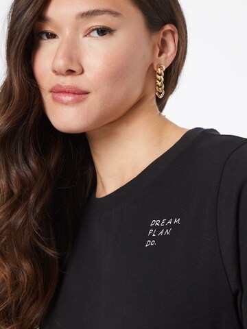 Marc O'Polo Shirt 'Hapiness' in Zwart