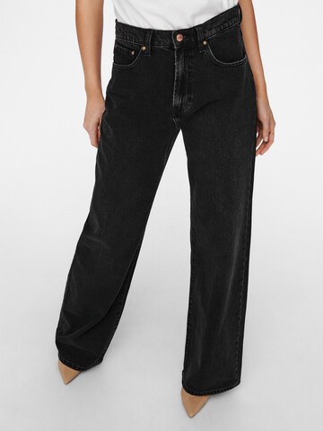 ONLY Wide Leg Jeans 'Hope' in Schwarz