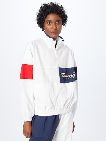 Tommy Jeans - Chaqueta de entretiempo en blanco: frente