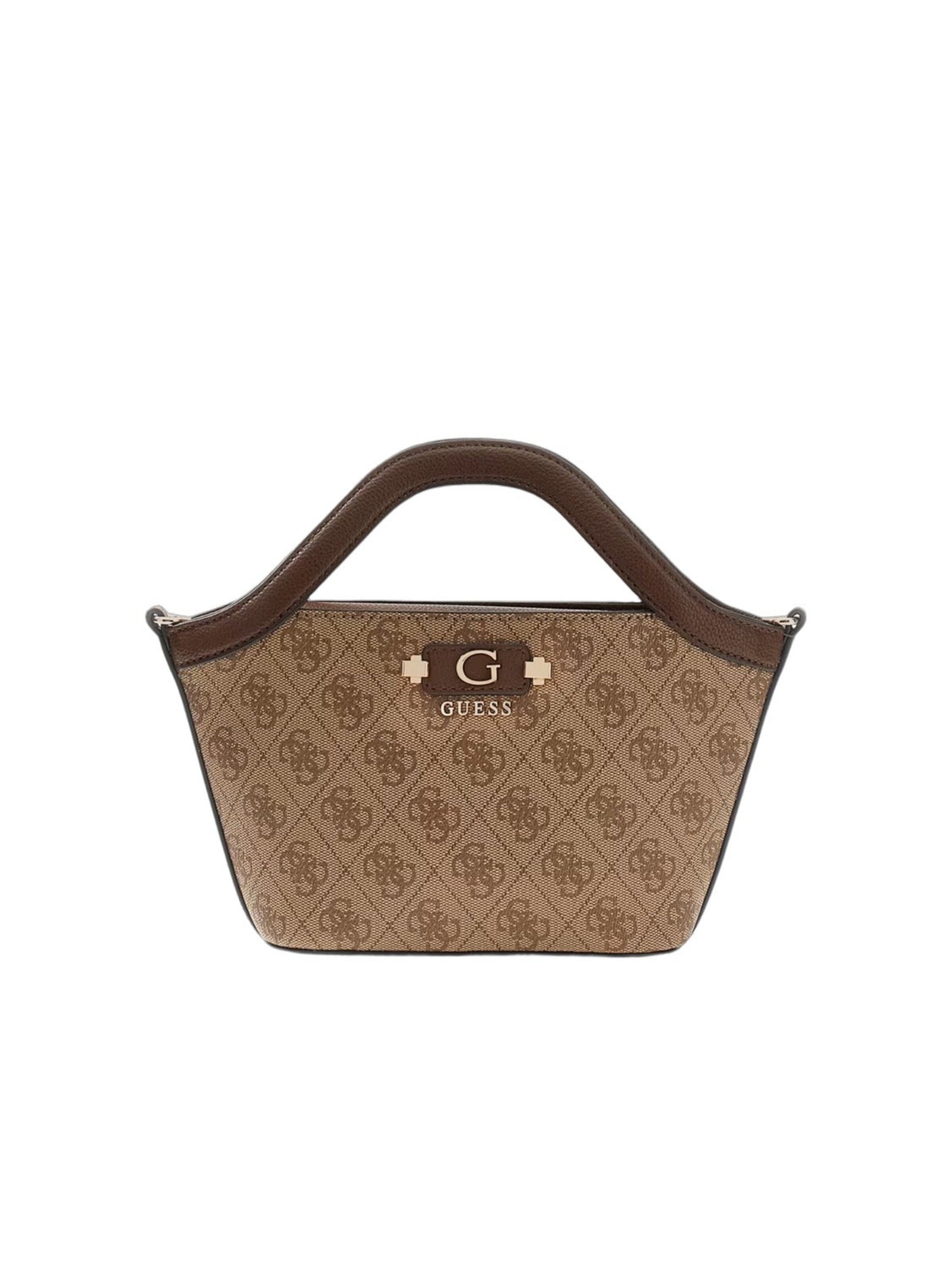 GUESS Nakupovalna torba 'Guess Cabas Lindsey Mini Latte Logo' v velikosti One Size  | bež barva, Prikaz izdelka