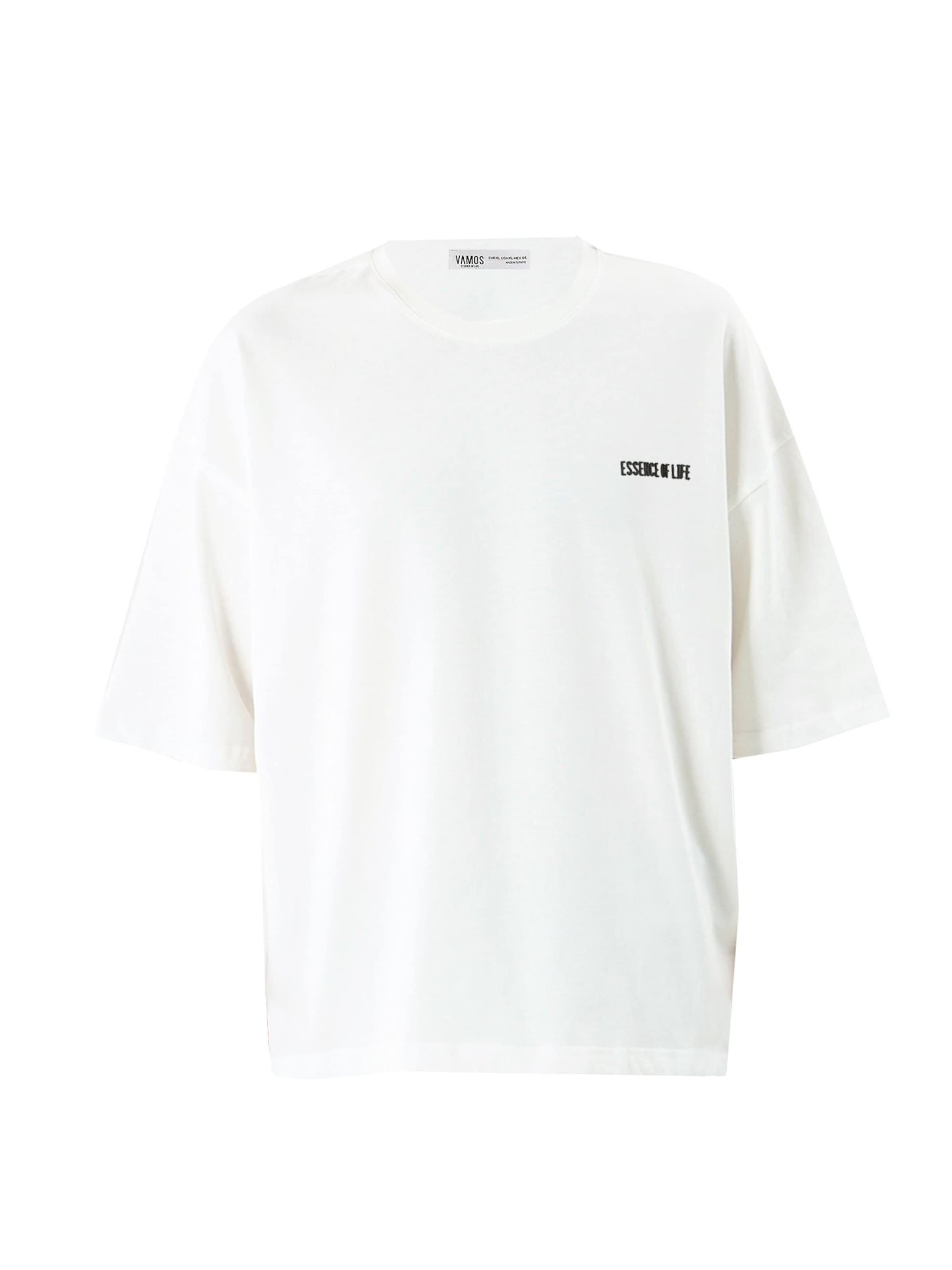 balts VAMOS CLO T-Krekls: no priekšpuses