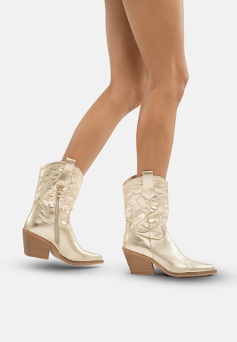 Salinyang Cowboylaarzen in Goud