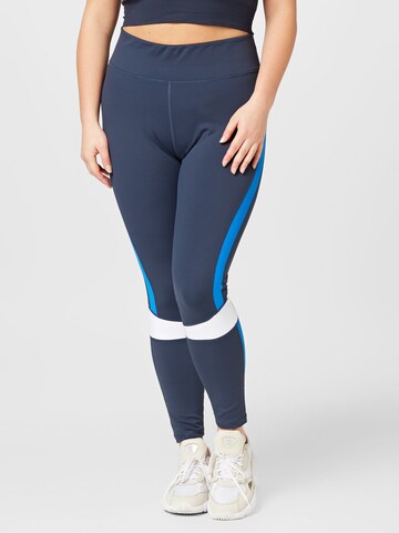 Only Play Curvy Skinny Sportbroek 'MILA-BOTILDA' in Blauw: voorkant