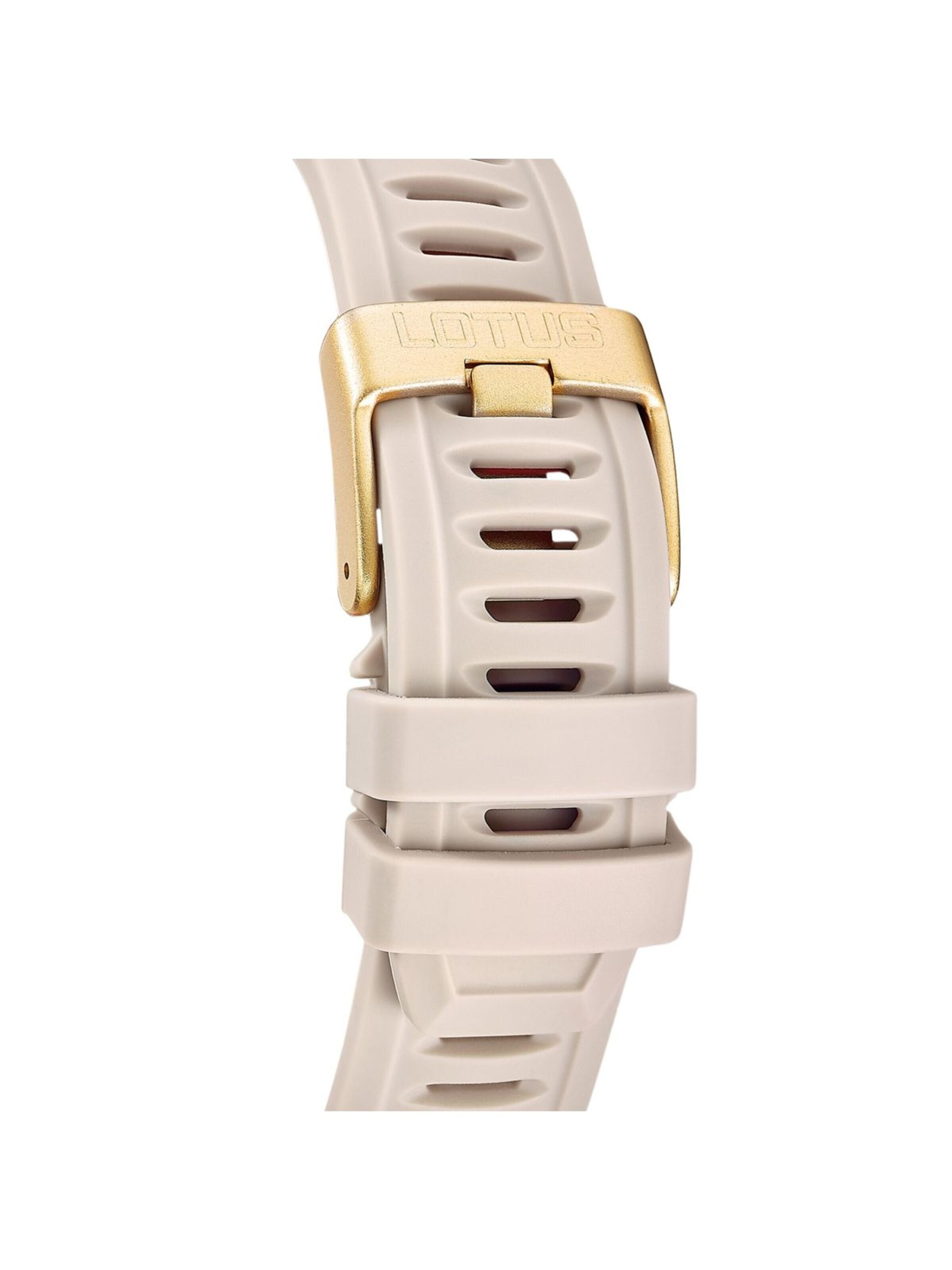 Montre digitale Lotus en beige