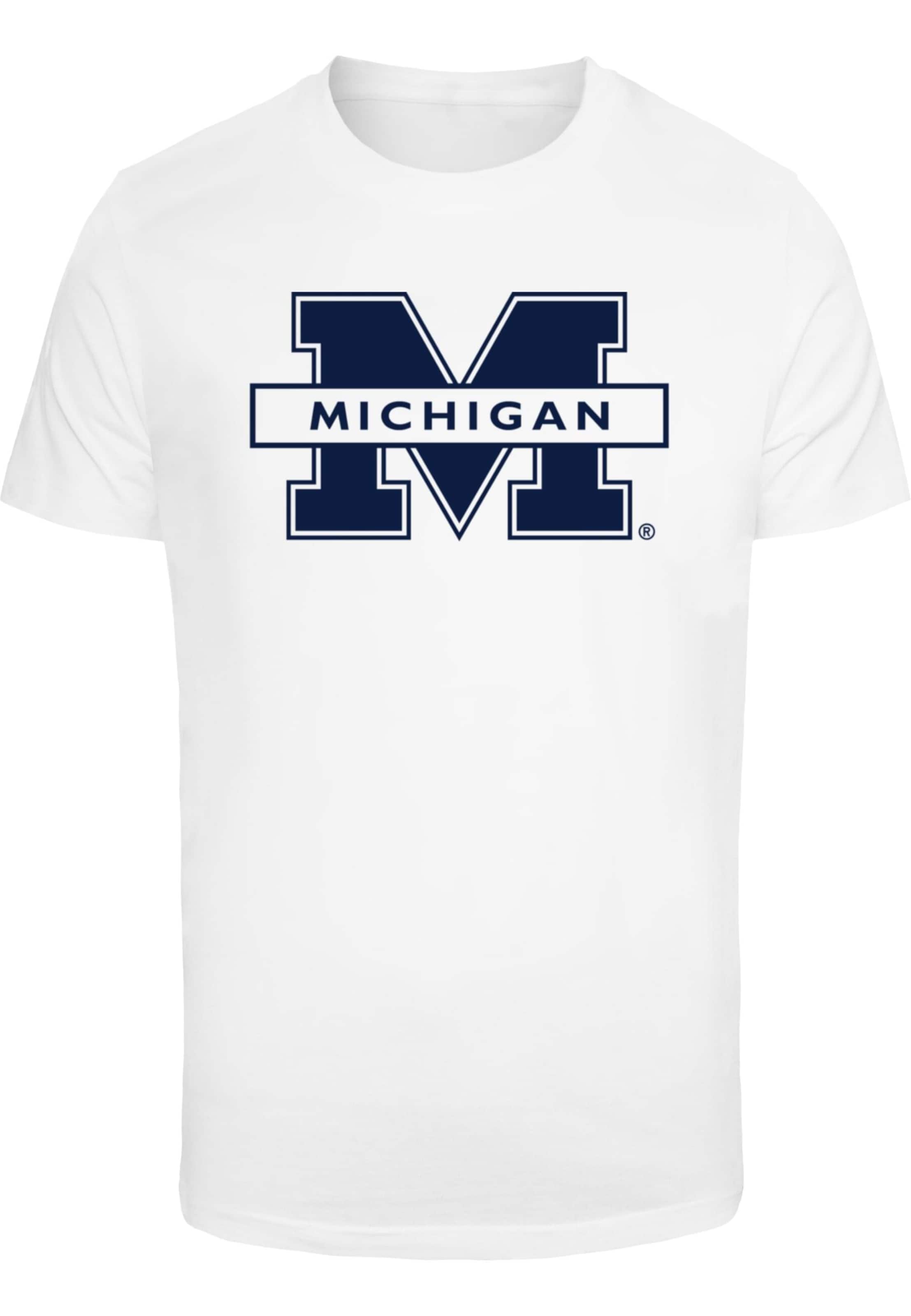 T-Shirt 'Michigan University - Michigan One' Merchcode en blanc : devant