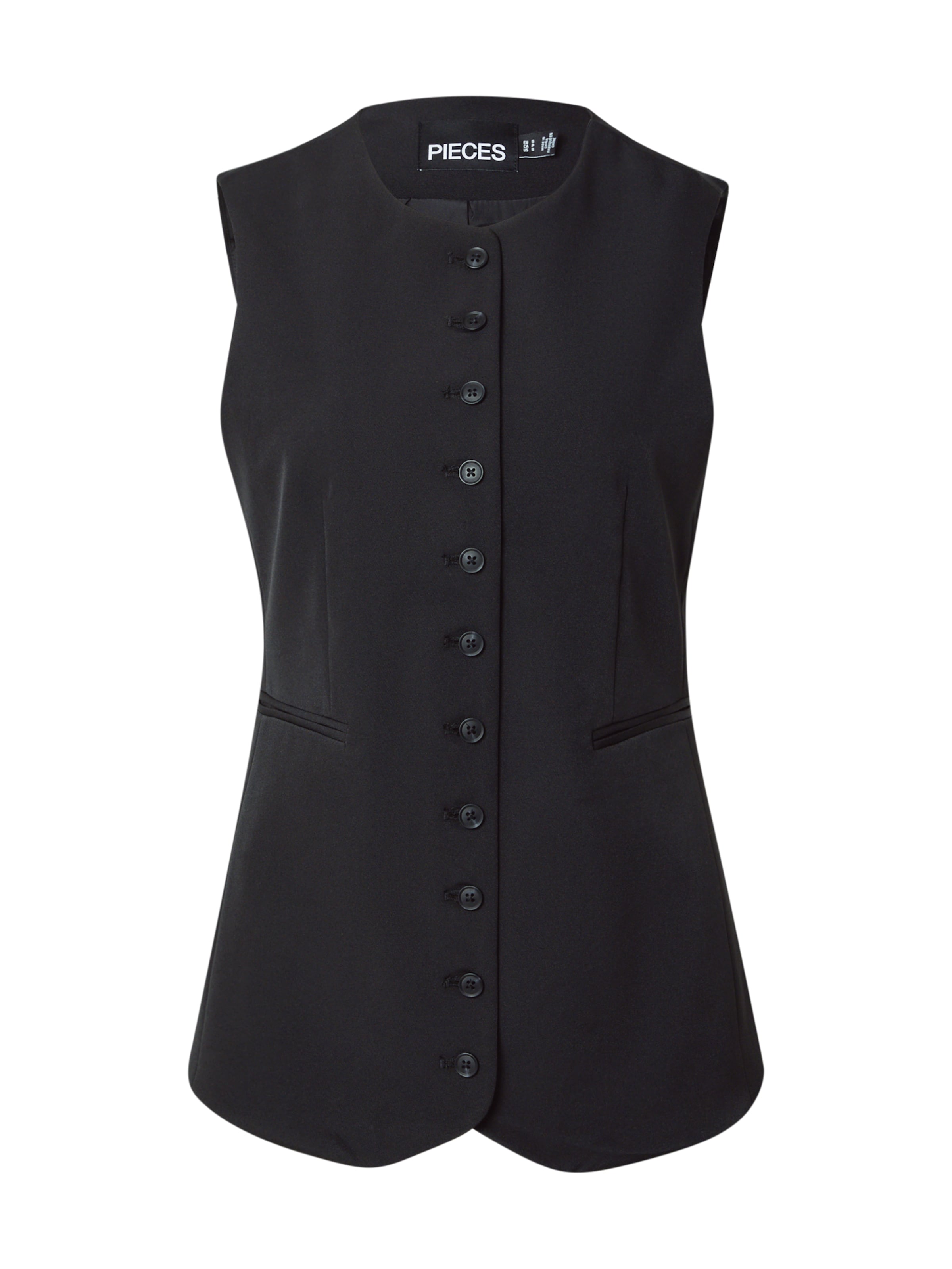PIECES Γιλέκο κουστουμιού 'PCTempre' σε μαύρο: μπροστά