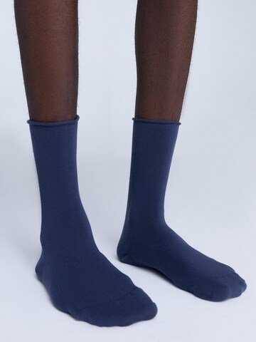 Albero Natur Socks 'Bio-Baumwoll-Socken mit Rollrand Unisex – 2er Pack' in Blue